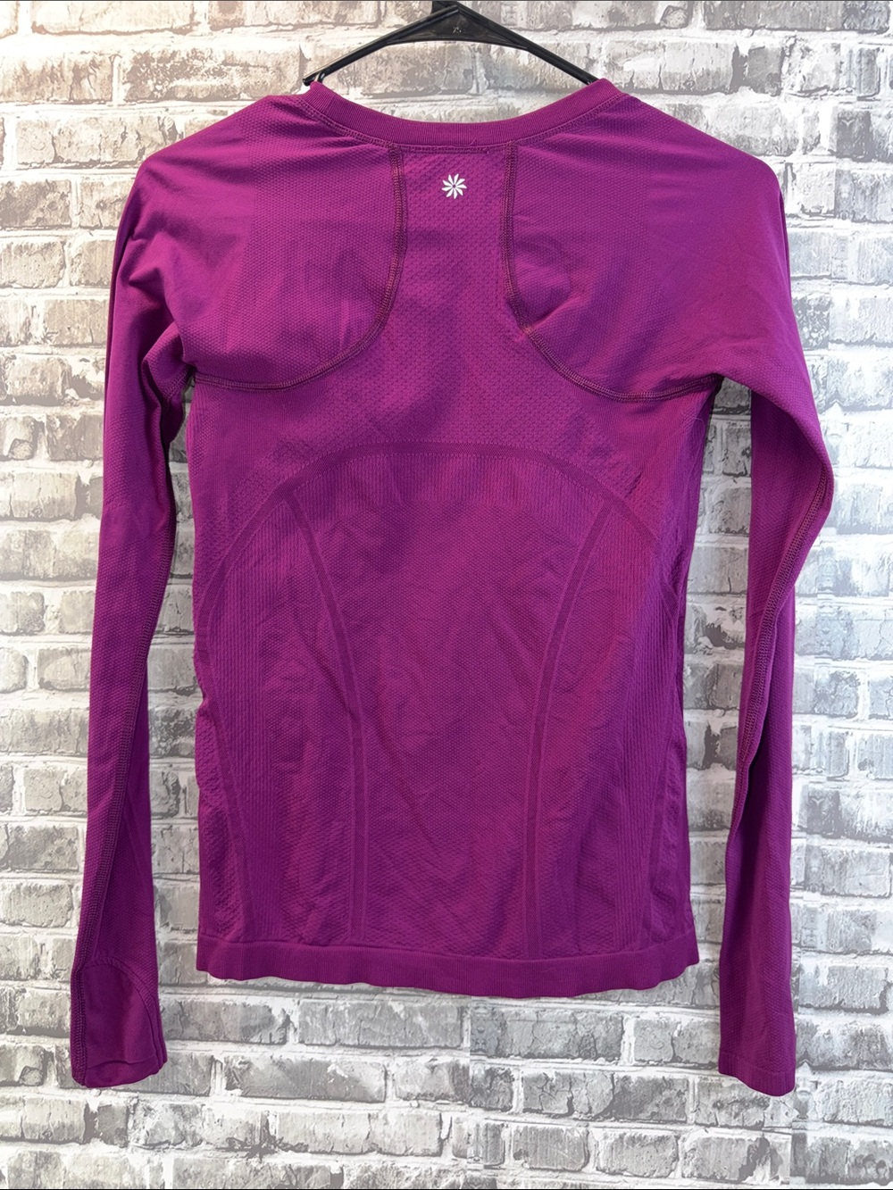 Athleta Long Sleeve Performance Tee in Magenta